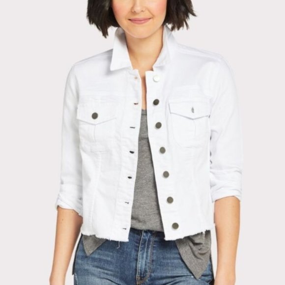 Kut from the Kloth Jackets & Blazers - Kut From the Kloth Kara White Denim Jacket EUC